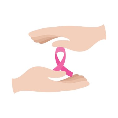 Dünya kanser günü illüstrasyon tasarımı izole