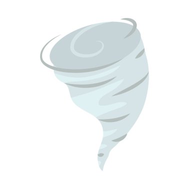 Kasırga doğal illüstrasyon tasarımı izole edildi