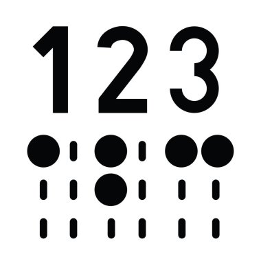 Körler alfabesi çizim tasarımı