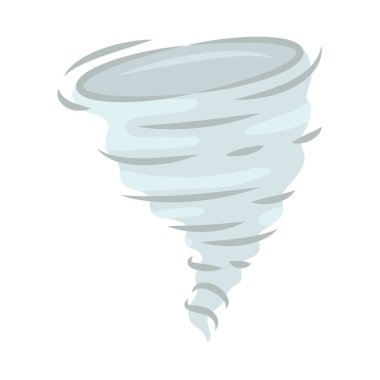 Fırtına illüstrasyonu izole edilmiş tasarım