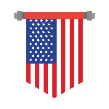 Başkanların bayrak bayrağı illüstrasyonu