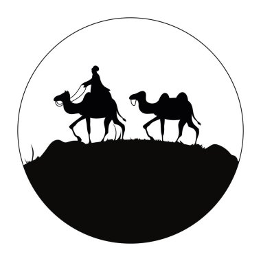 İsrail Miraj Mohammed seyahat çizimi