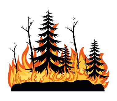 Orman acil durum çizimi ateşliyor