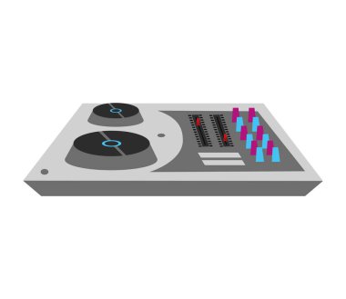 DJ müzik döner tablosu izole edilmiş