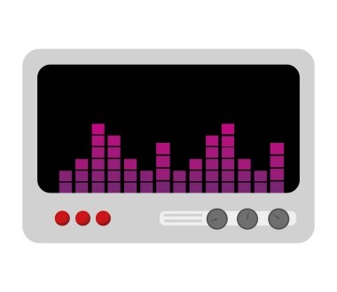 dj karıştırıcı müzik tasarımı illüstrasyonu