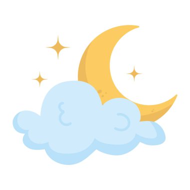 Bulutlu meteoroloji Ay 'ı