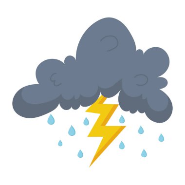 Hava fırtınalı bulut izole