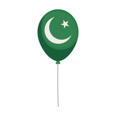 Pakistanlı gün dekorasyonu izole edilmiş