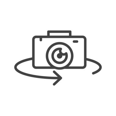 sanal gerçeklik kamerası izole edilmiş simge