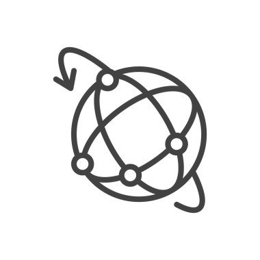 sanal gerçeklik küresi izole edilmiş simge