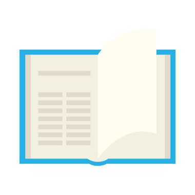 kitap açık arz izole tasarımı