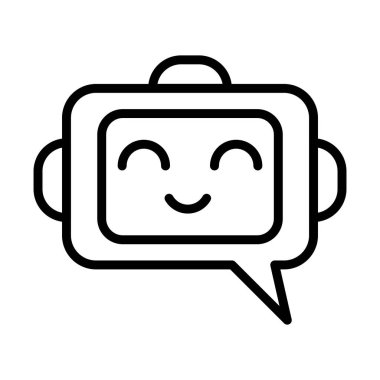 sohbet robotu servis simgesi izole edildi