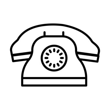 Müşteri desteği telefon simgesi izole edildi