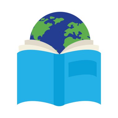 Dünya kitap günü izole tasarımı