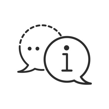 Müşteri desteği simgesi illüstrasyonu