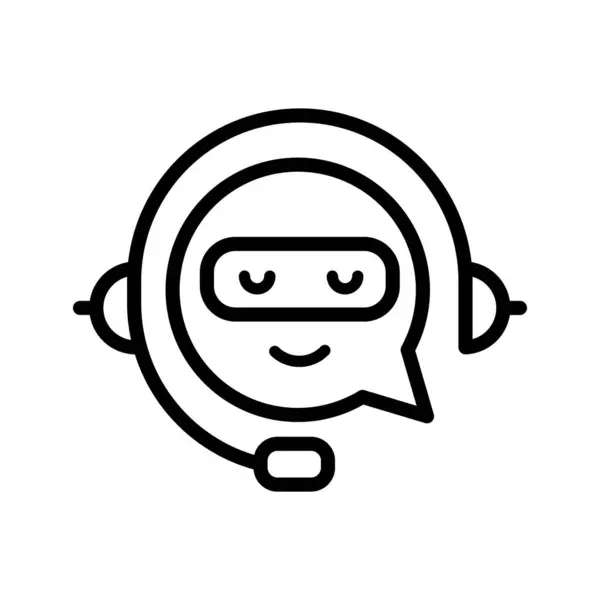 Chatbot Conversation Support Icon Illustration Royalty Free Stock Vectors