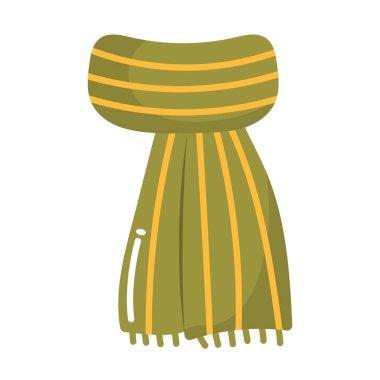 Eşarp örmek sonbahar giysileri izole