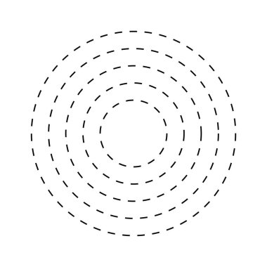 Dairesel darbeler Geometrik Şekil tasarım simgesi