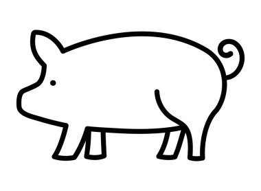 Domuz hayvan G biçimi simgesi
