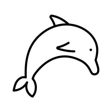 dolphin animal g style icon clipart