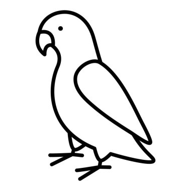 Papağan hayvan g biçimi simgesi