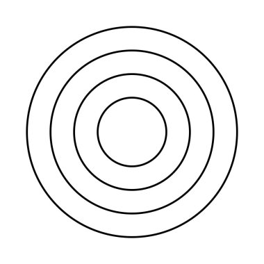 dairesel çizgiler Geometrik şekil tasarım simgesi