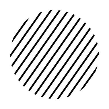 çizgili çember Geometrik şekil tasarım simgesi