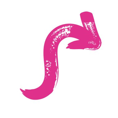 fucshia Arrow geometrik figürler boyalı biçim simgesi