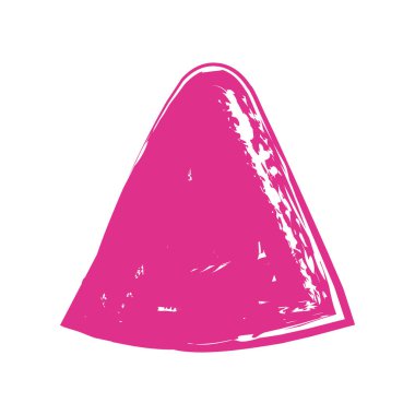 fucshia triangle geometric figures painted style icon clipart