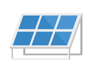Güneş paneli yenilenebilir enerji izole edilmiş simgesi