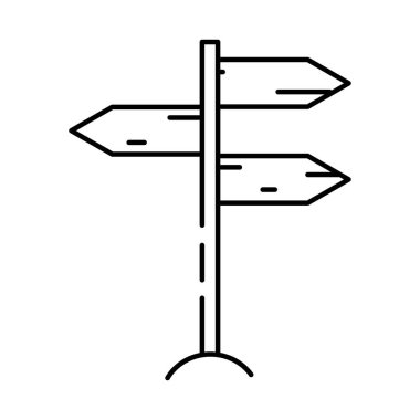 Yol işareti simgesi izole edildi