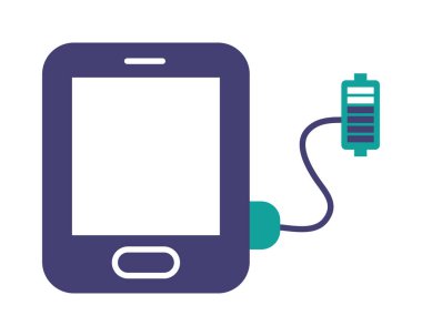 akıllı telefon ayarları teknoloji simgesi izole edildi