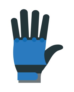 Körling eldiven koruma simgesi izole edildi