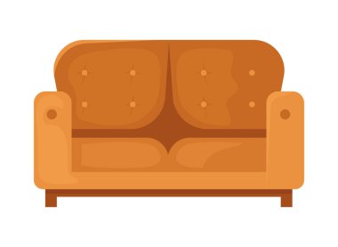 kanepe ev eşyasının izole tasarımı