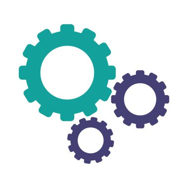 ayar dişlileri teknoloji simgesi izole