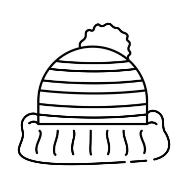 Örgü kapağı aksesuarı izole edilmiş simgesi