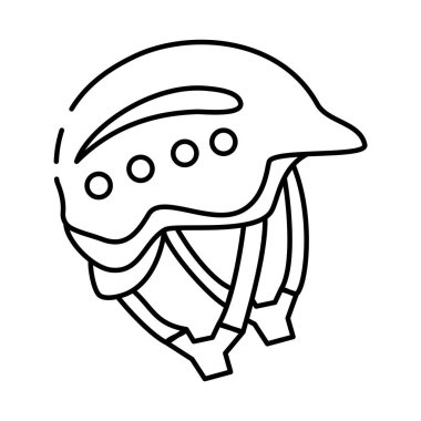 Dağcılık simgesi izole etmek için kask