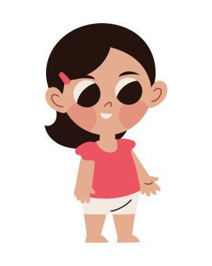 Yazlık giysiler giyen hoş bir kız.