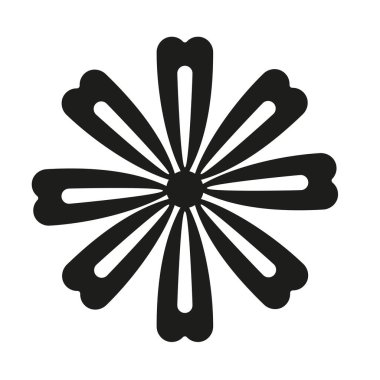 çiçek doğa unsuru izole edilmiş simge