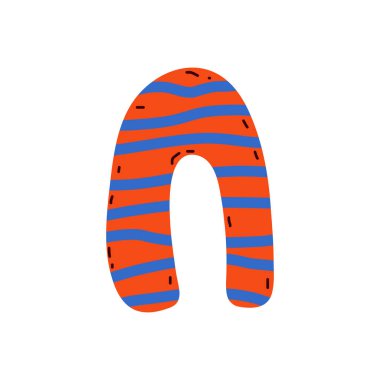 kırmızı ve mavi figür el çizim biçimi simgesi