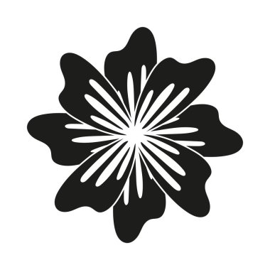 çiçek doğası botanik izole ikonu