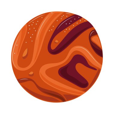 Venüs uzay gezegeni renkli biçim simgesi