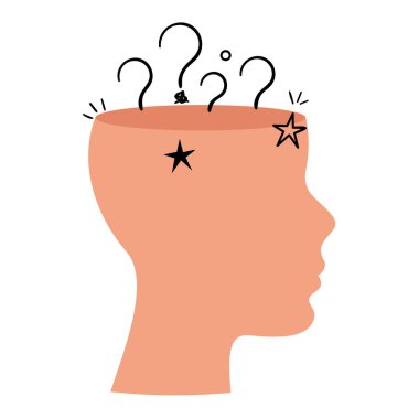 Depresyon simgesi ile karıştırılmış kişi