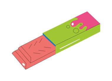 baloncuk şeker simgesi izole edildi