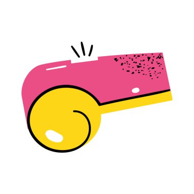 ıslık spor ekipmanları simgesi izole edildi