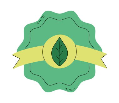 organik gıda etiketi simgesi izole