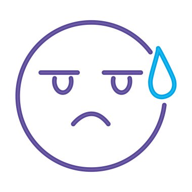 neon emoji kafası karışmış ifade izole edildi