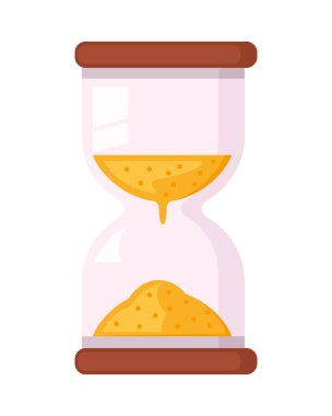 Kum saati simgesi izole edilmiş tasarım