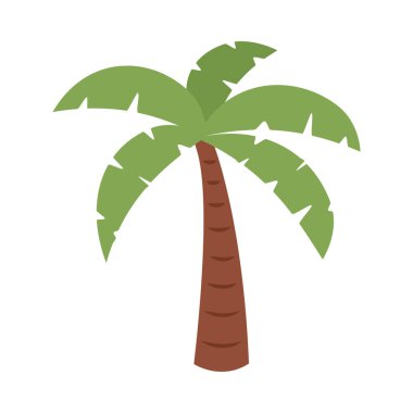 tropikal palmiye ağacı simgesi izole