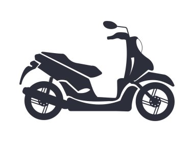motosiklet taşımacılığı silueti izole edilmiş simge